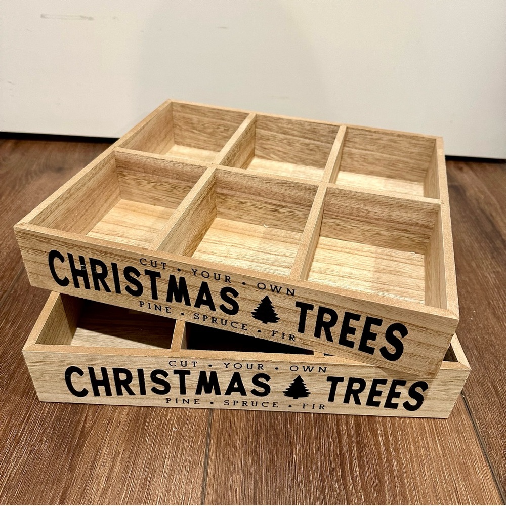 Target Christmas trees Christmas crate x 2